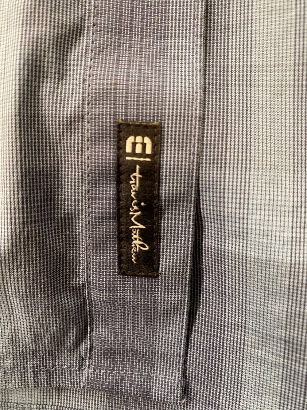 Travis Mathew Blue Plaid Short-Sleeve Button-Down Shirt - Picture 6 of 7